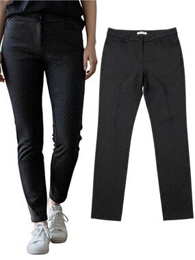 JEAN PAUL GAULTIER Textured Black Trouser Pants Size 8